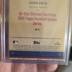 2024 Topps Update Series – All-Star Stitches Juan Soto #ASR-JS (MEM)