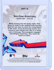 2026 Topps Chrome PETE CROW-ARMSTRONG Wild Style Orange Refractor Insert 1/2