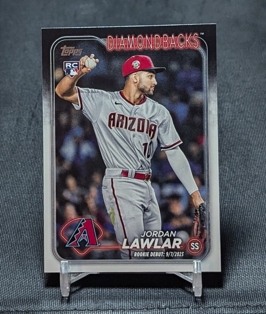 Jordan Lawlar Debut Rookie RC 2024 Topps Update Card #US41 Arizona Diamondbacks