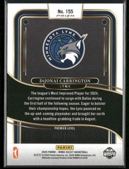 2025 Panini Select WNBA #155 DiJonai Carrington Pink Camo Prizms #/175