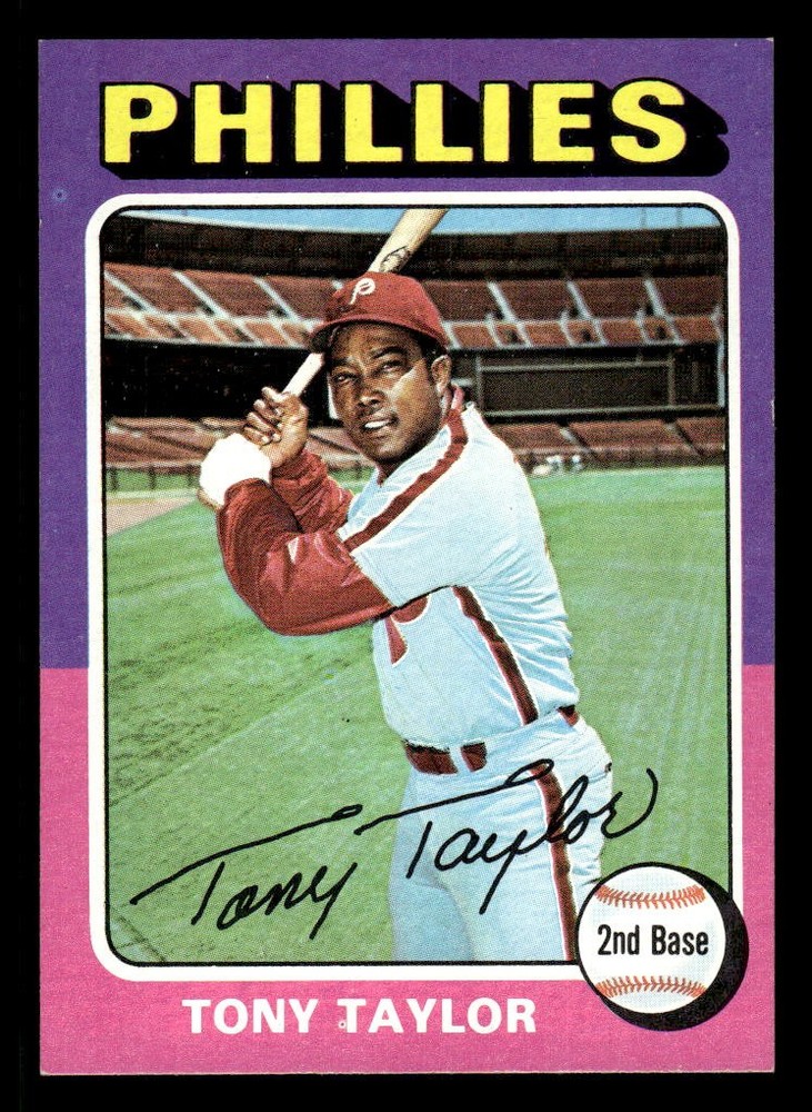 1975 Topps Mini Baseball Tony Taylor #574 NM Philadelphia Phillies