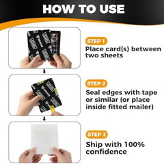 Ding Defend 110-Pack Trading Card Protector Shipping – 3.5 X 4.5 Inch Black