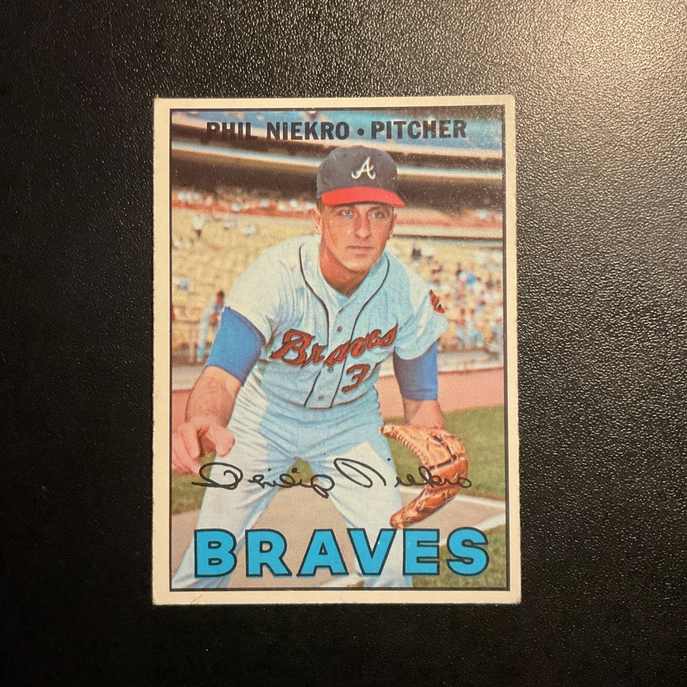 1967 Topps HOF Phil Niekro #456 Atlanta Braves EX