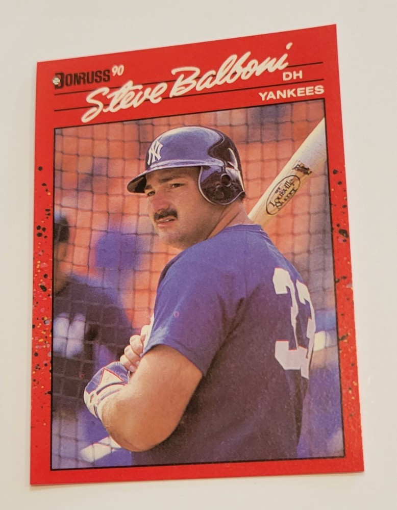 1990 Steve Balboni Card #315 Donruss New York Yankees Baseball Card Vintage