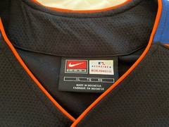 NY Mets Nike Team Genuine Merchandise Black MLB Baseball Jersey, Men’s Size XL.