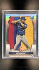 2023 Bowman Chrome #WBC-13 Jordan Diaz WBC Flag Refractor #/499