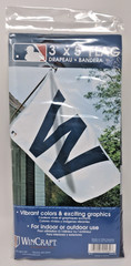 Chicago Cubs Fan Lot Wincraft 3’ X 5’ White W Flag and Logo Decal Baseball MLB