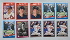 1990-92 Donruss Leaf John Smoltz Lot (10 Cards) Near Mint