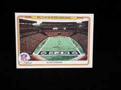 1982 1ct Pro Bowl « Aloha Stadium » Hawaii Fleer In Action Card #75 of 88