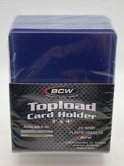 BCW 3X4 WHITE ROOKIE Toploaders 35pt 1 Pack of 25 for Standard Sized Cards