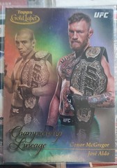 2024 Topps Gold Label UFC – Championship Lineage Conor McGregor, Jose Aldo #CL-2