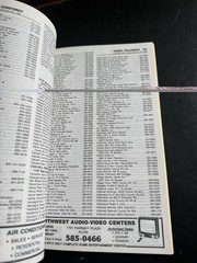 Nolan Ryan Astros 1987 – 1988 Alvin South Texas Telephone Book / Directory * NM