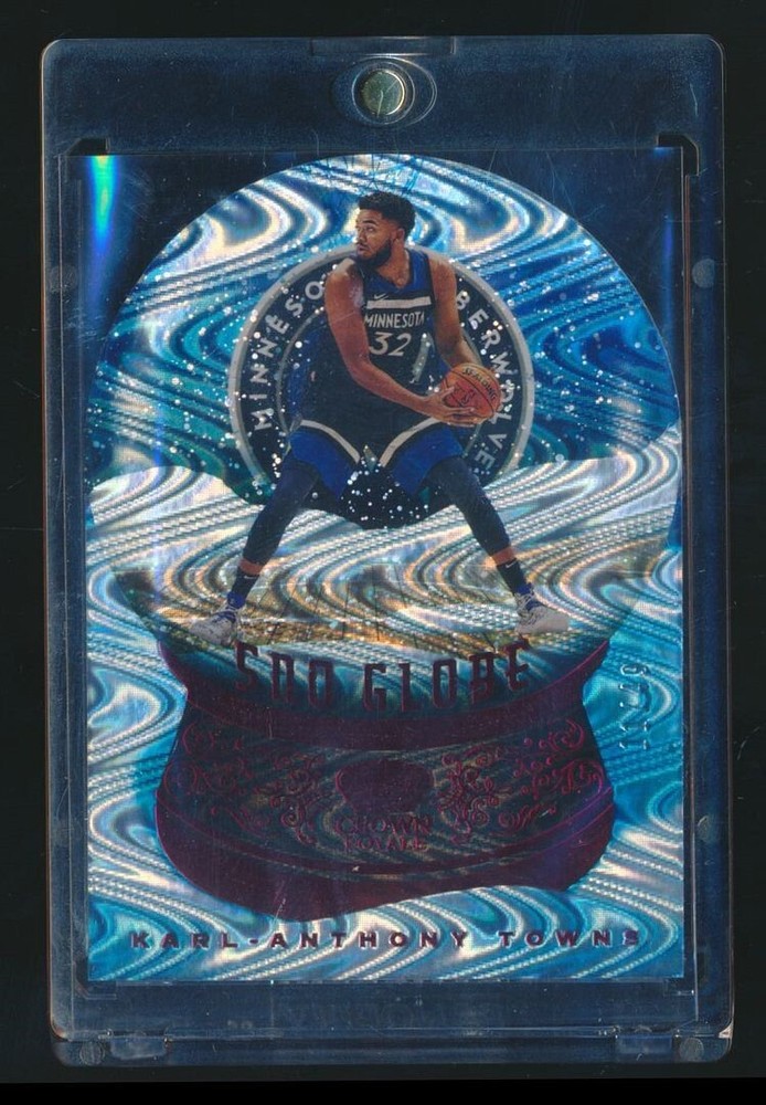 2020-21 CROWN ROYALE RUBY SNO GLOBE /49 No 25 KARL ANTHONY TOWNS TWOLVES