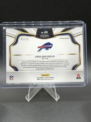 2025 Select Greg Rousseau Field Level Blue Squares Prizm /75 #485 Bills 45/75