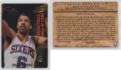 1993 Action Packed Hall of Fame 24 Kt Gold 548/2500 Julius Erving #56G HOF 0v24