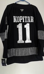 Los Angeles Kings #11 Anze Kopitar Black and Silver Hockey Jersey Men&rsquo;s 2XL – 56