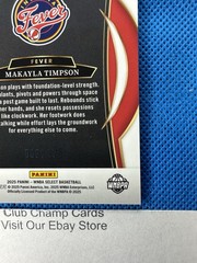 2025 Makayla Timpson 87 Panini Select WNBA Concourse Light Blue Disco 009/125 RC