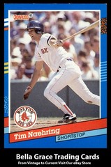 1991 Leaf Donruss Tim Naehring #367 Boston Red Sox MLB Baseball