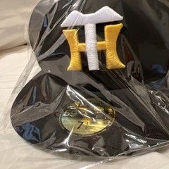 NWT NEW ERA Japan OSAKA HANSHIN TIGERS Baseball FIT Cap Hat Black Yellow 7.5 Fit