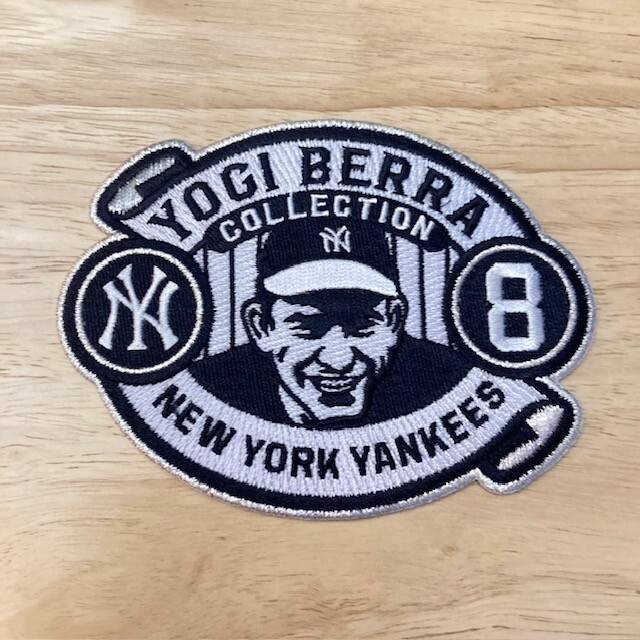 YOGI BERRA COLLECTION Yankees Embroidered Iron-On 4.5&Prime; x 3.5&Prime; Official MLB Patch