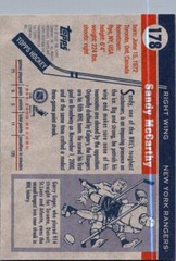 2000-01 Topps Heritage #178 Sandy McCarthy New York Rangers