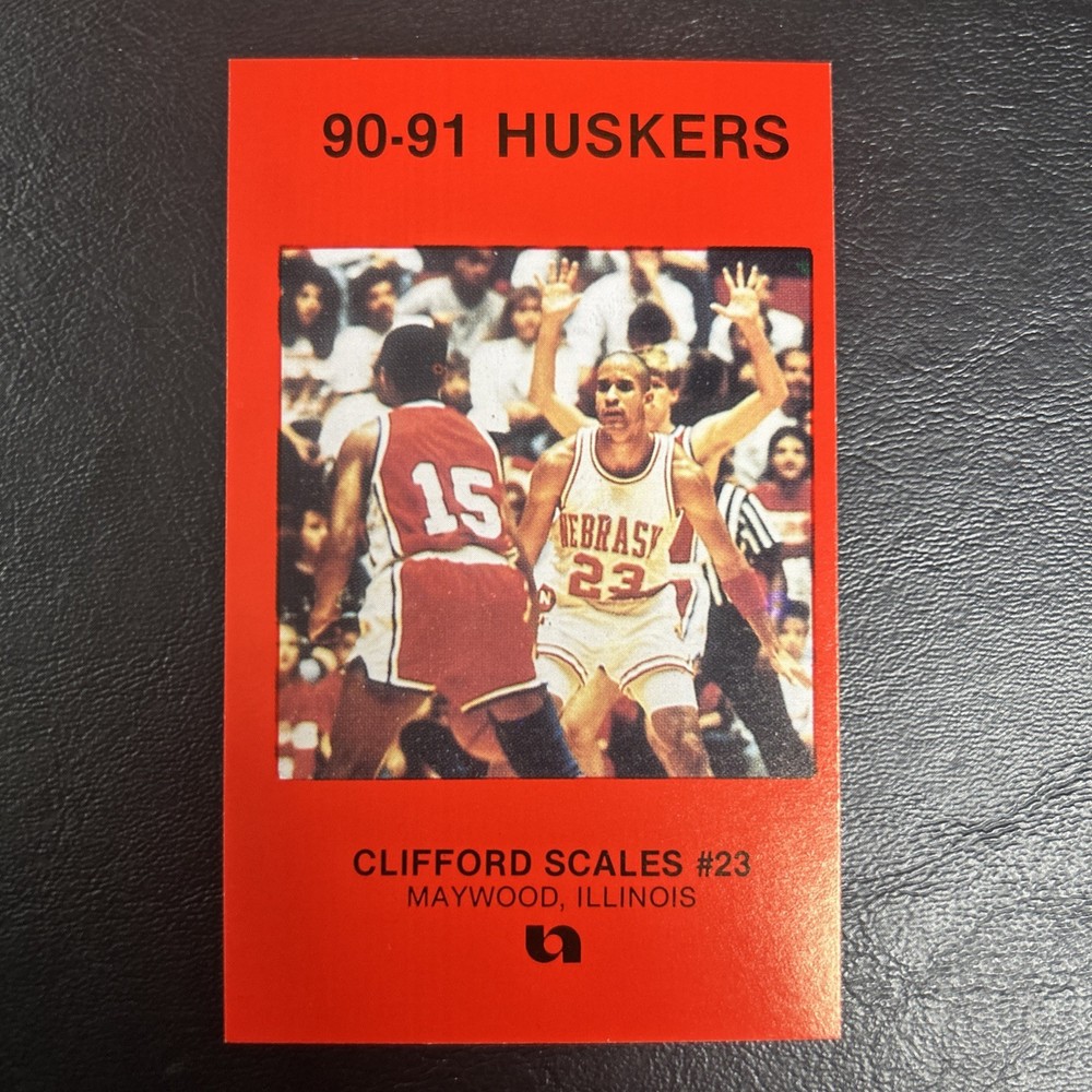 1990-1991 Nebraska Cornhuskers Huskers Police Safety Clifford Scales #21