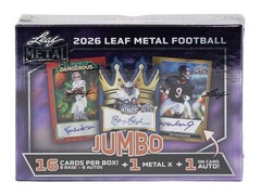 2026 LEAF METAL FOOTBALL HOBBY JUMBO BOX