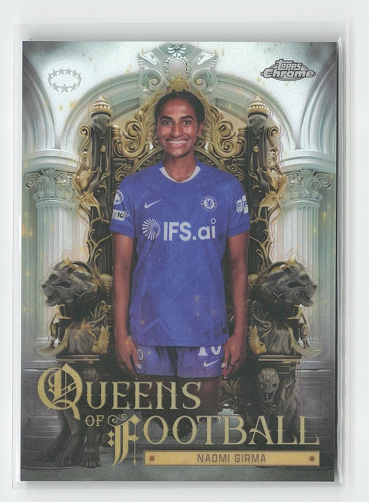 2025-26 Topps Chrome UEFA Women&rsquo;s #QF-12 Naomi Girma Queens Of Football