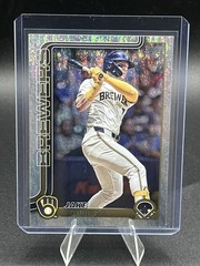 2025 Topps Series 2 #618 – Jake Bauers Sandglitter Foil – Brewers