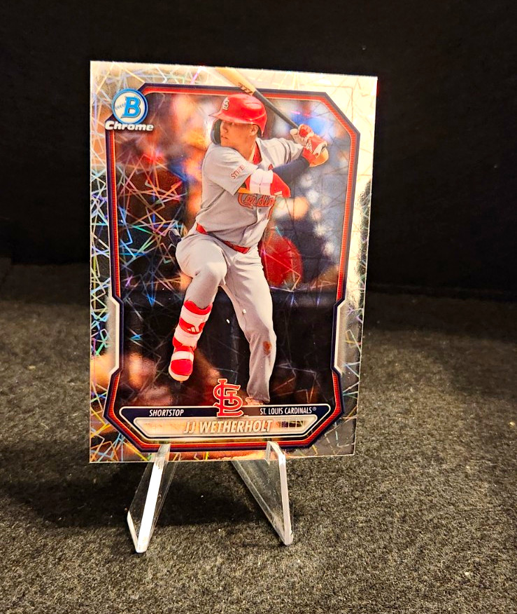 2026 Bowman Chrome – JJ Wetherholt – Mega Laser Refractor – St. Louis Cardinals