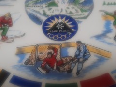 Lake Placid 1980 The Olympic Village Souvenir 9&Prime; Plate