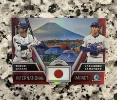 2024 Bowman Chrome International Impact Shohei Ohtani Yoshinobu Yamamoto Dodgers