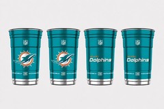 NFL Aluminum Cups 20 oz 4 Pack Choose Your Team Reusable Licensed Made in USA