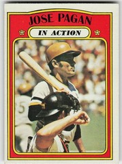 1972 Topps #702 Jose Pagan BASEBALL Pittsburgh Pirates