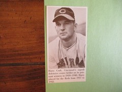 HARRY CRAFT(D-1995)Signed 1979 Diamond Greats Card w/8 x 11 Display w/Obit/Photo