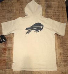 Buffalo Bills Men’s Size Large- Fanatics Short Sleeve Hoodie Shirt Brand New