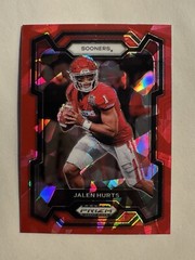 2024 Panini Prizm Draft Picks – Red Ice Prizm #99 Jalen Hurts Eagles Super Bowl