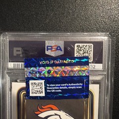 2024 Select Bo Nix Black and Orange Shock Prizm 117 PSA 10 Rookie Graded Broncos