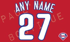 Phillies Lettering Kit for an Authentic, Replica or Youth Red 2023 Jersey