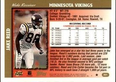 1997 Topps #201 Jake Reed