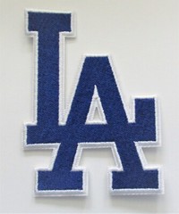 LOT OF (1) MLB BASEBALL LOS ANGELES DODGERS (BLUE)(LA)EMBROIDERED PATCH # 59