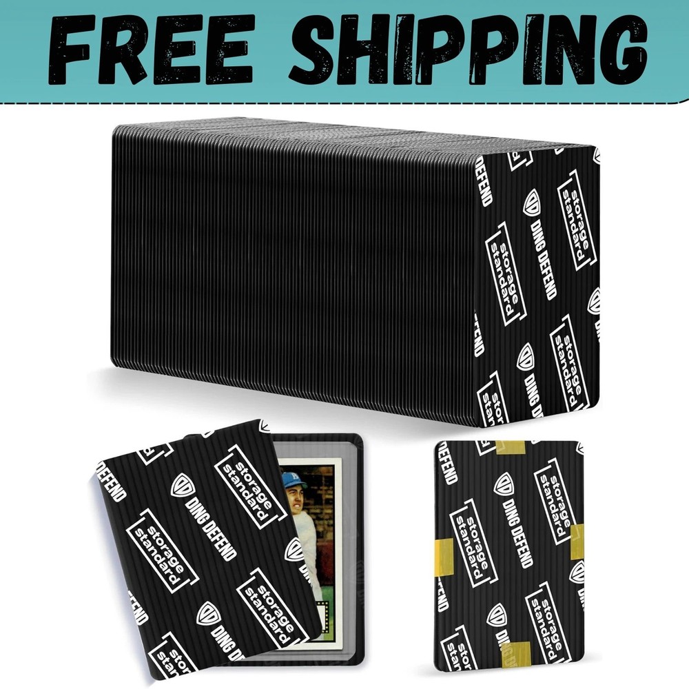 Ding Defend 110-Pack Trading Card Protector Shipping – 3.5 X 4.5 Inch Black