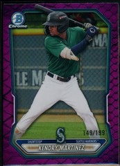 2026 Bowman #BCP-89 Kendry Martinez Chrome Reptilian Fuchsia Refractor #/199