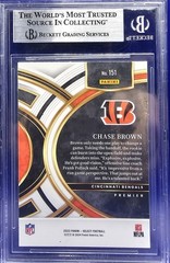 Panini Select 2023 Chase Brown – Premier Level – Rookie On-card BGS Auto Bengals