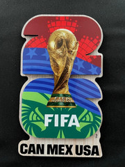 2026 Official FIFA World Cup Laser Cut 2-Layered Icon Refrigerator Magnet