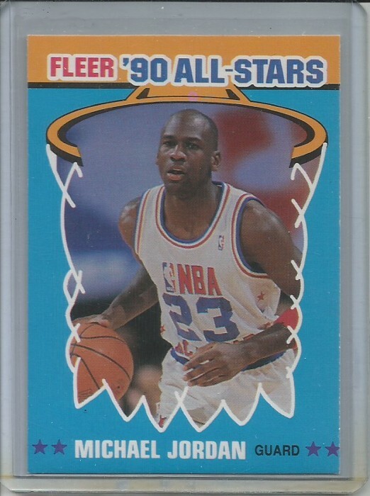 1990 Fleer – Michael Jordan #5 of 12 – &rsquo;90 All-Stars Insert – Chicago Bulls