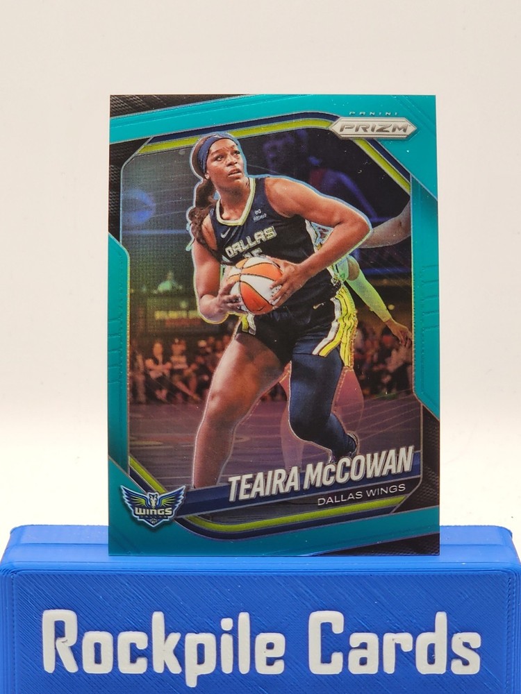 2025 Panini Prizm WNBA – Teaira McCowan #48 Teal Prizm /49
