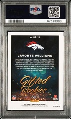 Javonte Williams 2021 Donruss Optic Gifted Rookies 1/1 Gold Vinyl PSA 10!