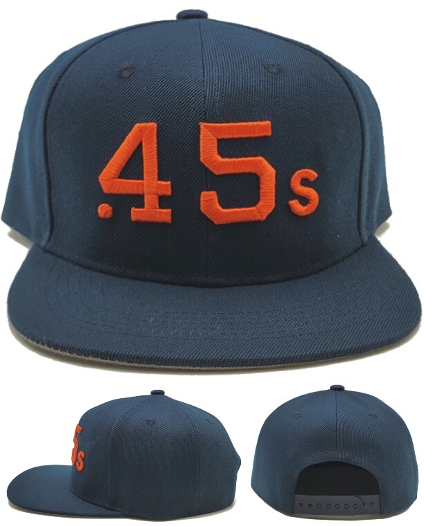 Houston Colt .45s Astros New Royal Retros CSTM Blue Orange Era Snapback Hat Cap