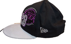 L.A. Lakers Adjustable Snapback Hat New Era 9Fifty Black Purple